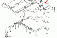 фото thumb №10, Audi tt 8n wąż вентиляционный крышки клапанов 06a103493bd бензин новый or