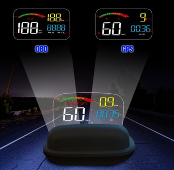 Светодиодный ЖК-дисплей HUD-ПРОЕКТОР OBD2 GPS C800