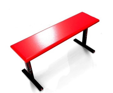 СКЛАДНАЯ прямая тренировочная скамья SOLID 450 кг RED