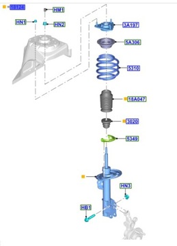 фото thumb №2, Амортизатор перед mustang 2015-17 / 17 1919409