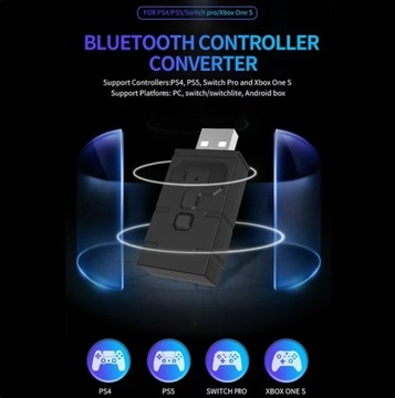 Конвертер беспроводного контроллера Bluetooth для PS4/PS5/XBOX ONE S/SWITCH PRO