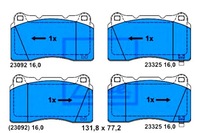 фото thumb №1, Ate гальмівні колодки гальмівні honda civic x mitsubishi cari