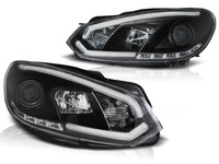 фото thumb №1, Лампы передние фары led drl трубка чёрный do vw golf 6 vi 08-12