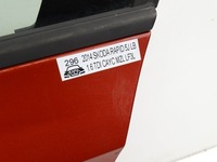 фото thumb №8, Двері ліві лівий зад задні skoda rapid i 5j liftback / sedan бордовий lf3l