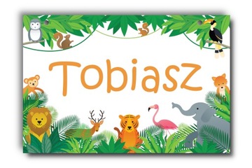 Tabliczka z imieniem dla dzieci na drzwi do pokoju