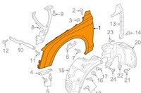 фото thumb №7, Audi a8 d4 крила передній лівий 4h0821105b новий оригінальний
