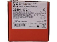 фото thumb №9, Zimmermann 23891.170.1 набір гальмівних колодок гальмівних, гальма дискові