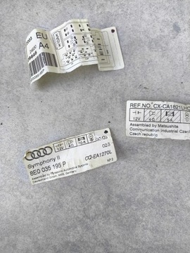 фото thumb №6, Audi a4 b6 00-04r радіо cd радіопрогравач 8e0035195p e