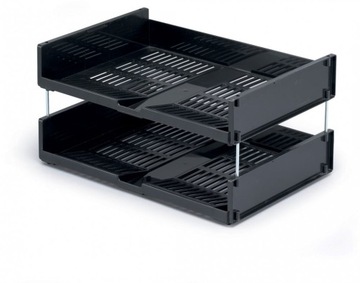Półka na dokumenty A4 organizer czarny Durable x4