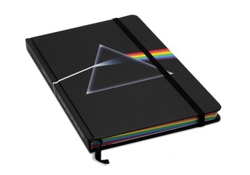 Блокнот Pink Floyd Dark Side в кожаном цвете А5, прозрачный, 120 КБ