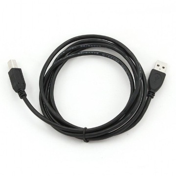 Kabel USB 2.0 AM-BM 1.8m czarny GEMBRID
