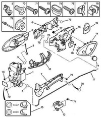 фото thumb №5, Кронштейн кронштейн правой ручка citroen c5 910923