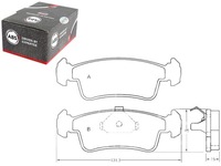 фото thumb №1, Тормозные колодки тормозные suzuki samurai 92-99 a.b.s.