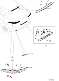 фото thumb №1, Jaguar i-pace x590 rear правий outer tail light rhd t4k16640 original