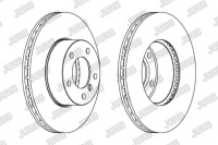 фото thumb №1, Гальмівні диски гальмівні перед jurid 562342jc