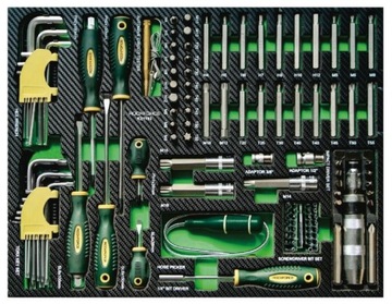 Тележка для инструментов, шкаф для мастерской, 7 ящиков + 274 инструмента + отсек для хранения.