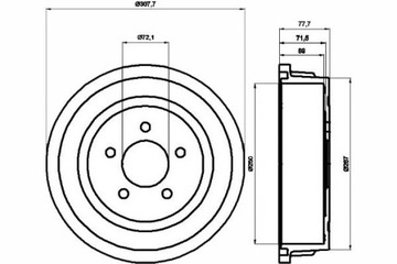 фото thumb №1, Textar барабаны тормозные зад chrysler voyager iii vo