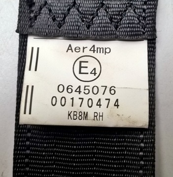 фото thumb №10, Mazda cx-5 ii kf 2017- pas безпеки праві зад оригінальний номер eu kb8m-57-lmod