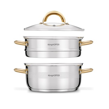 Индукционная пароварка STEAMER POT 2,9 л Faro GOLD Konighoffer