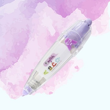 Фиолетовый декор Корректирующая лента своими руками Декоративная ручка