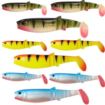 CANNIBAL SAVAGE GEAR, набор из 9 шт. - 8см + 10см + 12,5см + ГОЛОВКИ