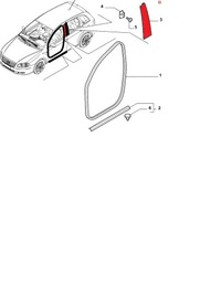 фото thumb №4, Fiat croma молдинг стойка дверь перед левая mat оригинальный номер
