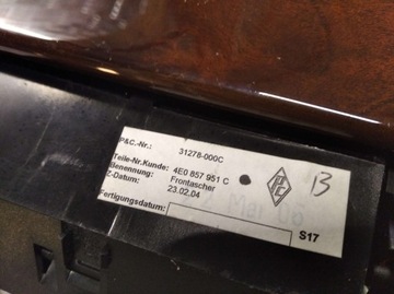 фото thumb №6, Audi a8 d3 пепельница бардачок перед дерево ящичек 4e0857951c