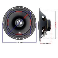 фото thumb №9, Jbl 200w двухполосные динамики автомобильные + проставка do audi a3 8l a4 b5 tt 8n