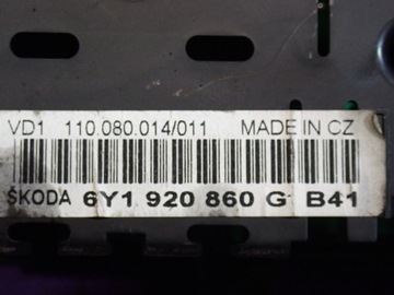 фото thumb №7, Skoda fabia i 99-04 1.4 68km спидометр приборы 6y1920860g 157205km