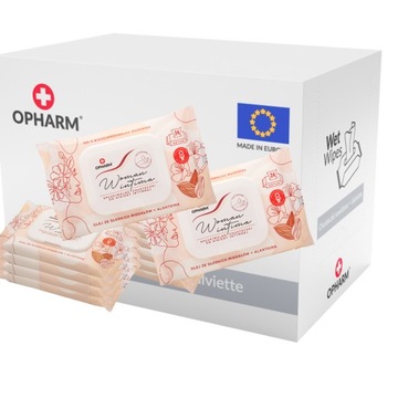 Влажные салфетки для интимной гигиены Women Intima Almond 8 х 24 шт.
