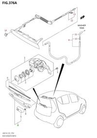 фото thumb №4, Suzuki splash swift mk7 sx4 - важіль двірники задня