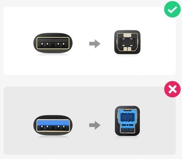 USB-кабель для принтера HP BROTHER EPSON LEXMARK OKI