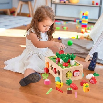 ДЕРЕВЯННАЯ ИГРУШКА ДЛЯ ДЕТЕЙ МОНТЕССОРИ ОБУЧАЮЩАЯ
