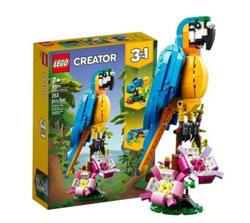 LEGO Creator 3 в 1 Экзотический попугай 3 в 1 LEGO БЛОКИ ПТИЦА РЫБА БЛОКИ