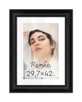 Czarna ramka na zdjęcia 29,7x42 cm Rama 42x29,7 cm