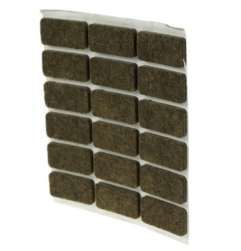 Podkładki filcowe 15 x 30, filc pod meble brązowe