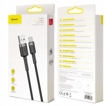 КАБЕЛЬ USB BASEUS STRONG В ПЛЕТЕКЕ USB-C TYPE-C БЫСТРАЯ ЗАРЯДКА 3.0 2A 3M