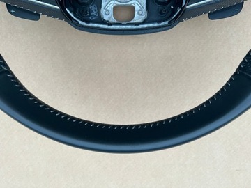 фото thumb №6, Audi q7 4m s-line кермо ручка пелюстки шкіра