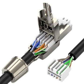 РАЗЪЕМ RJ45 STP РАЗЪЕМ CAT.6A CAT.7 БЕЗ ИНСТРУМЕНТОВ