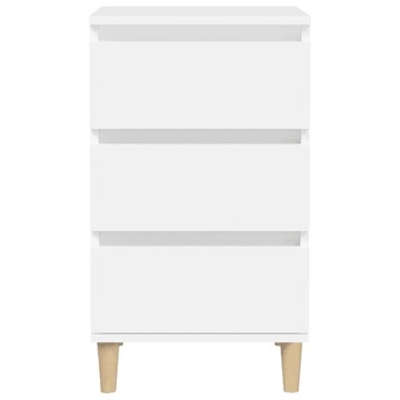 vidaXL Тумбочка прикроватная белая 40x35x70 см, материал дерево