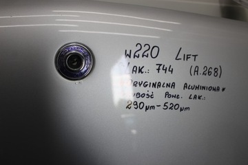 фото thumb №13, Mercedes s w220 капот двигуна кришка 744 рестайлінг alu