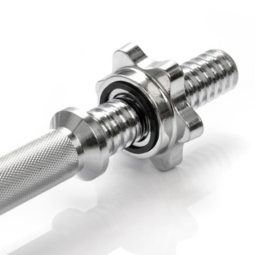 Zestaw 2x gryf prosty gryfik śrubowy stal chromowana śr 25 mm Meteor 35 cm