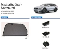 фото thumb №13, Шторки сонячні volvo v90 2019- захист шторка сонцезахисні