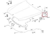 фото thumb №2, Mercedes c-klasa w205 патрон / заряд піротехнічний капота оригінальний номер