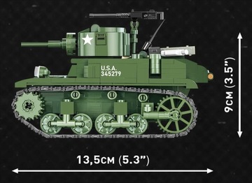 COBI 3048 M3A1 ТАНК СТЮАРТ КОМПАНИЯ ГЕРОЕВ 3