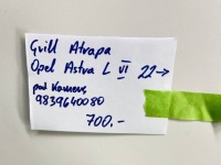 Решітка радіатора решітка  до opel astra l vi 2022- 9839640080 Київ, фото thumb