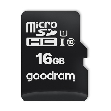 Карта памяти GoodRam 16 ГБ microSDHC class 10 UHS-I + адаптер + картридер