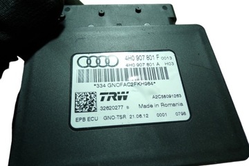 фото thumb №1, Модуль тормоза ручного audi a7 sportback 4ga, 4gf 4h0907801f 3.0l дизель
