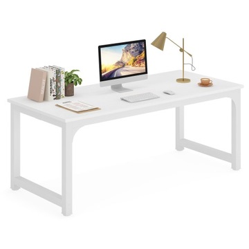 Компьютерный стол, письменный стол, рабочее место, белый 180x80x75 см