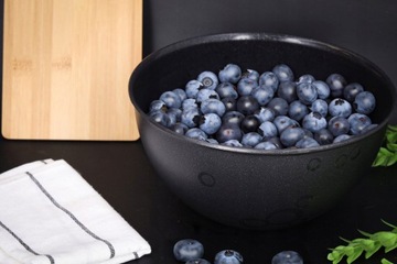ЧАША КУХОННАЯ, пластик, черная, 3л, с крышкой, диаметр. 24,5 см, прочный, легкий